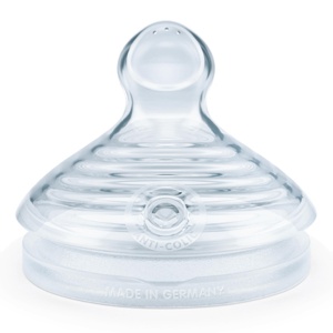 NUK For Nature Teat Silicone Flaskesmokk Brystmelk/morsmelkerstatning, Small, 2 stk. produktbilde