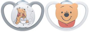 NUK napp Pacifier Space Silicon 2-pack 0-6 mån Nalle Puh produkt bild
