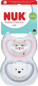 NUK Perfect Match Air Cat/Polarbear, stl 18-36 mån 2 st produkt bild
