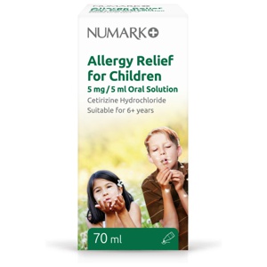Numark Allergy Relief for Children Cetirizine Oral Solution 70ml product image
