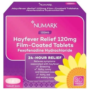 Numark Fexofenadine 120mg 30 Tablets product image