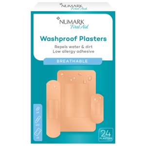 Numark Washproof Plasters Assorted Sizes product image