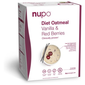 Nupo Diet Oatmeal Vanilla Red Berries 12 portioner produkt bild