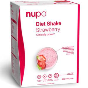 Nupo Diet Shake Strawberry 12 portioner produkt bild