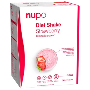 Nupo Diet Shake Strawberry 384 g produktbillede