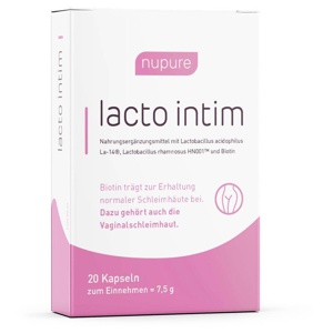 nupure lacto intim 20 St Kapseln magensaftresistent Produktbild