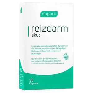 Nupure reizdarm akut b.Blähungen Bauchschmerz Kapseln, 30 St Kapseln Produktbild