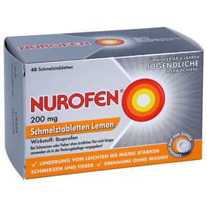 NUROFEN 200 mg Schmelztabletten Lemon Produktbild
