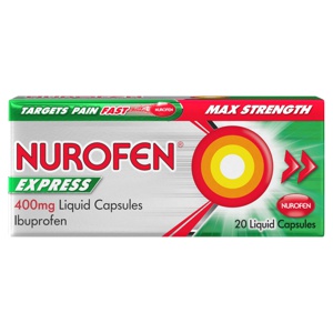 Nurofen Express Liquid 400mg Capsules x20 product image