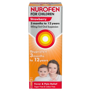 Nurofen For Children Sugar-free Strawberry 200ml product image