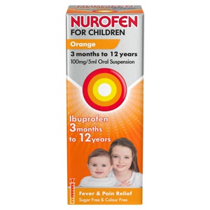 Nurofen For Children Orange 100mg/5ml Oral Suspension - 200ml product image