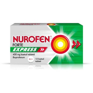 Nurofen forte express kaetud tbl 400mg n12 toote pilt
