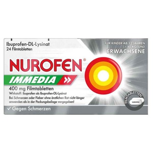 Nurofen Immedia 400 mg Filmtabletten, 24 St Filmtabletten Produktbild