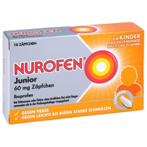 NUROFEN Junior 60 mg Zäpfchen Produktbild