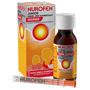 NUROFEN Junior Fieber-u.Schmerzsaft Erdbe.40 mg/ml Produktbild