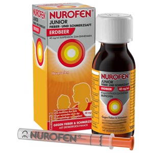 NUROFEN Junior Fieber-u.Schmerzsaft Erdbe.40 mg/ml Produktbild