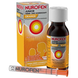 NUROFEN Junior Fieber-u.Schmerzsaft Oran.40 mg/ml Produktbild