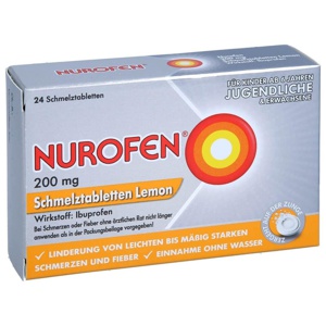 NUROFEN 200 mg Schmelztabletten Lemon Produktbild