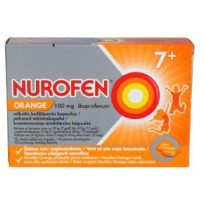 Nurofen orange pehme närimiskapsel 100mg n12 toote pilt