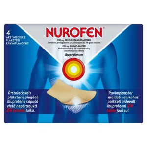 Nurofen ravimplaastrid 200mg n4 toote pilt
