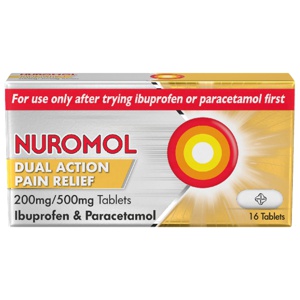 Nuromol Dual Action Pain Relief 200/500mg product image