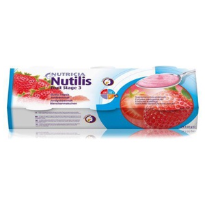 Nutilis Fruit Steg 3 Jordgubb 3x150 g produkt bild