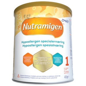 Nutramigen 1 hypoallergen spesialnæring 400 g produktbilde