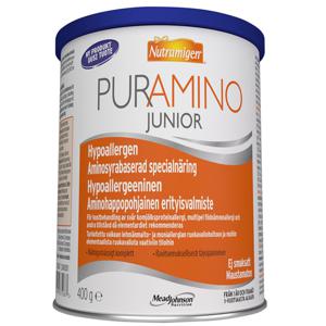 Nutramigen Puramino Junior Hypoallergen Aminosyrabaserad Specialnäring 400 g produkt bild