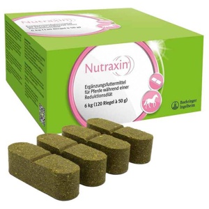 Nutraxin Ergänzungsfuttermittel Riegel für Pferde, 120X50 g n.v. Produktbild