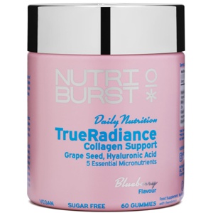 Nutriburst True Radiance Collagen Support – Grape Seed, Hyaluronic Acid & 5 Essential Micronutrients – 60 Blueberry Gummies product image