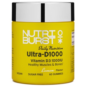 Nutriburst Ultra D3 1000 IU – Vitamin D3 & K2 Lemon Gummies – 60 Vegan Gummies product image