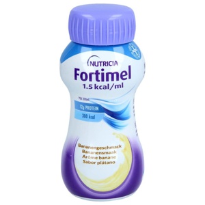NUTRICIA Fortimel 1,5kcal / ml Bananen-Geschmack 4X200 ml Flüssigkeit Produktbild