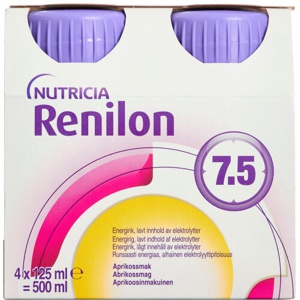 Nutricia Renilon 7.5 Abrikos 4 x 125 ml produktbillede