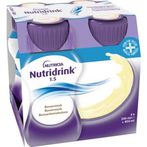 Nutridrink Banan 4 x 200 ml produkt bild