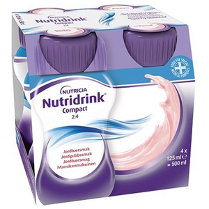 Nutridrink Compact Jordgubbsmak 4 x 125 ml produkt bild