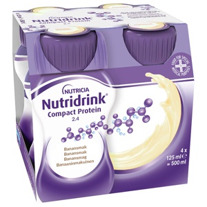 Nutridrink Compact Protein Banansmak 4 x 125 ml produkt bild