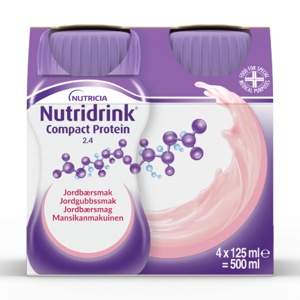 Nutridrink Compact Protein næringsdrikk jordbær produktbilde