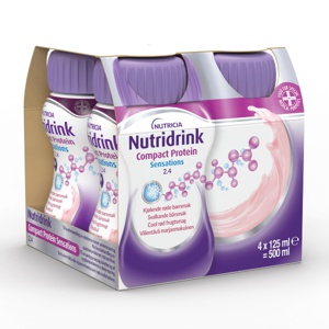 Nutridrink Compact Protein Sensations 2.4 kjølende røde bærsmak 4x125 ml produktbilde