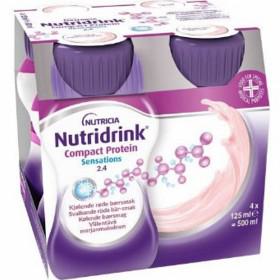 Nutridrink Compact Protein Sensations Svalkande Röd Frukt 4 x 125 ml produkt bild