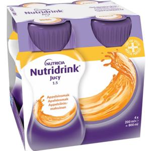 Nutridrink Juicy Apelsinsmak 4 x 200 ml produkt bild