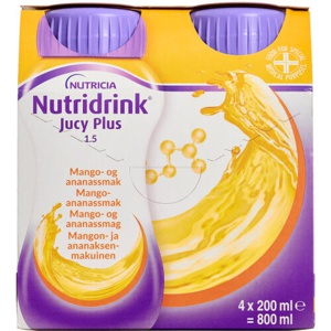 Nutridrink jucy plus mango/ana produktbillede