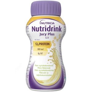 Nutridrink Jucy Plus næringsdrikk pære/hylleblomst 4x200 ml produktbilde