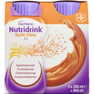 Nutridrink multi fibre choko produktbillede