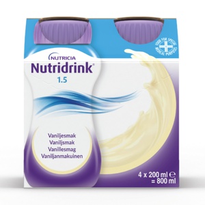 Nutridrink næringsdrikk vanilje 4x200 ml produktbilde