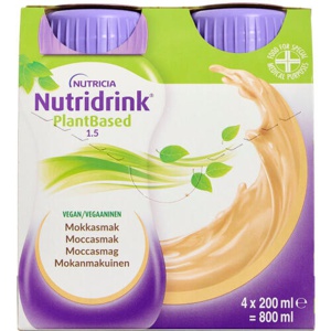 Nutridrink PlantBased Mocca Vegan 4 x 200 ml produktbillede