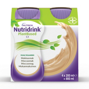 Nutridrink PlantBased næringsdrikk mokka 4x200 ml produktbilde