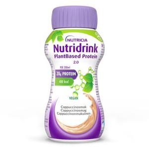 Nutridrink Plantbased Protein 2.0 Cappuccinosmak Drickfärdig näringsdryck 200 ml produkt bild