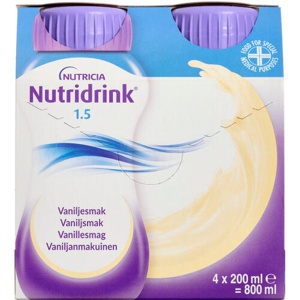 Nutridrink Vanille 4 x 200 ml produktbillede