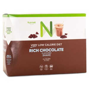 Nutrilett Quick Weightloss Shake Chocolate 20-pak produktbillede