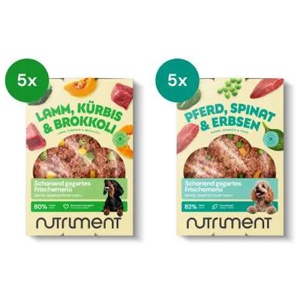 Nutriment Frischemenü Lamm & Pferd 10x400g - Sensitiv Hundefutter Probierpaket Produktbild
